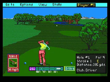 PGA Tour Golf (USA, Europe) (v1 screen shot game playing